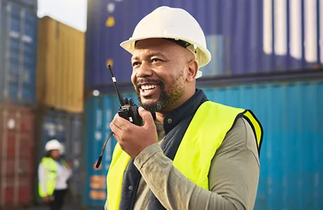 Walkie-talkies para la construcción