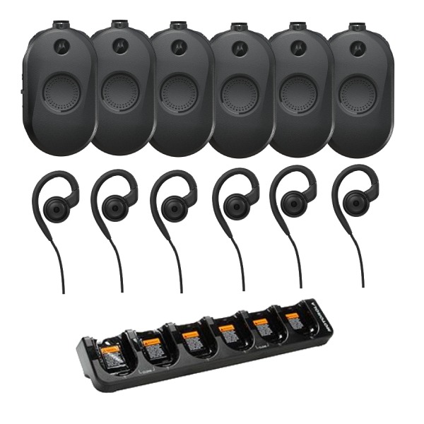 Pack 6 Motorola CLP446e sin cargador+ Cargador múltiple