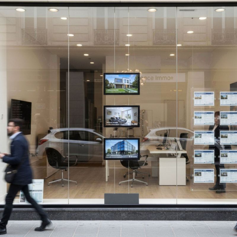 Kimex 1601565 Sistema Digital Signage para escaparates 3 × 15,6