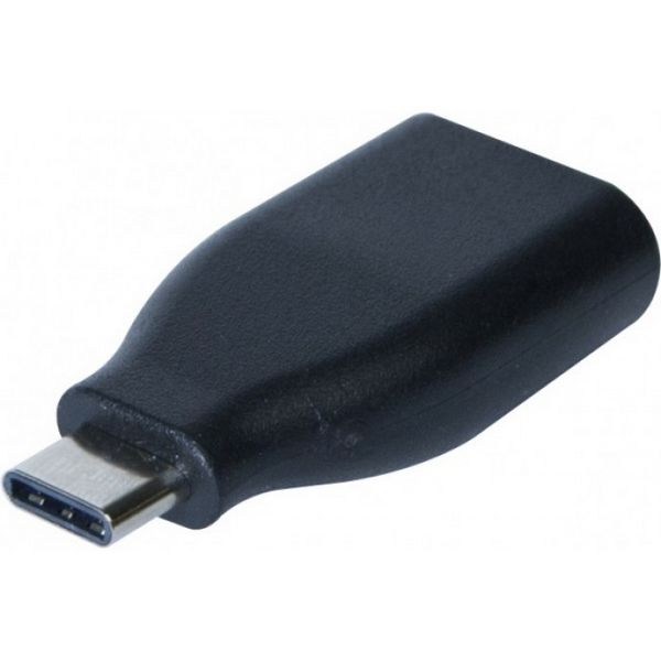 Adaptador monobloque macho USB-A 3.0 a USB-C 3.0