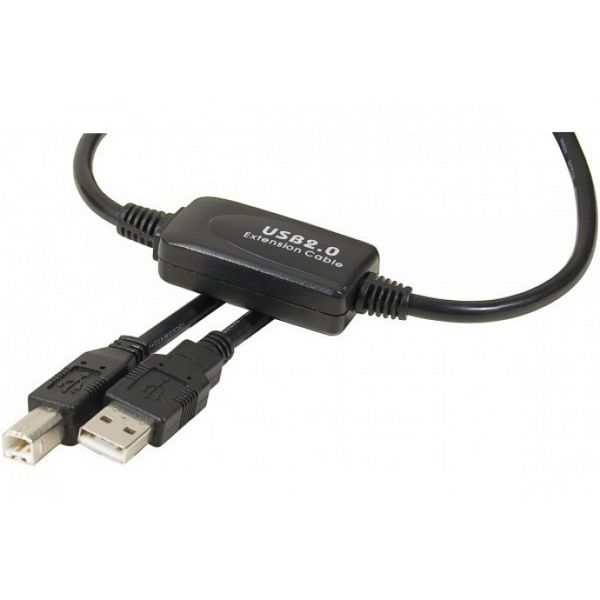 Cable USB 2.0 amplificador especial Impresora USB 10m