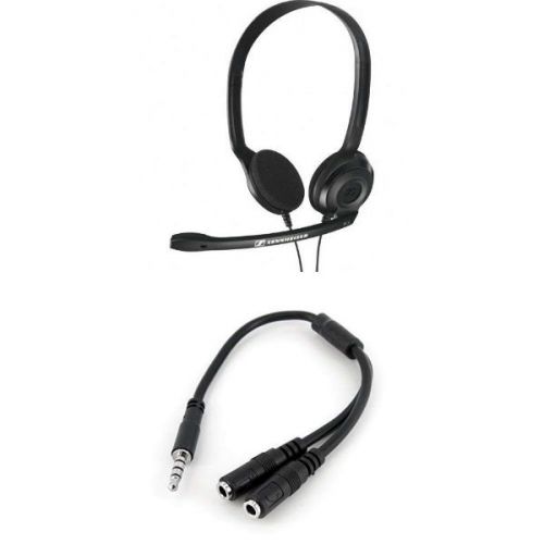 Sennheiser PC 3 Chat + Cable adaptador para auriculares y