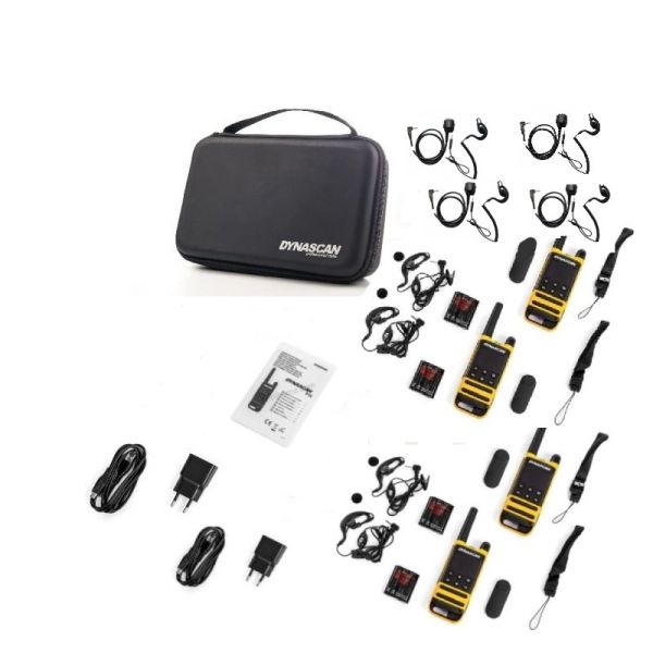 Pack cuarteto + 4 auriculares de gancho intercambiables