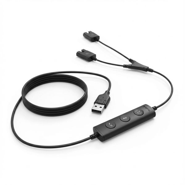 Yealink USB/QD Trainer cable for professional training environments