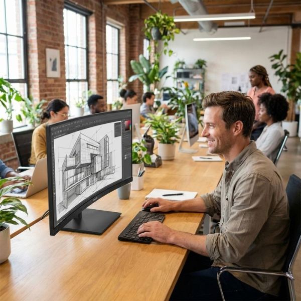 Philips 241E1SCA FHD Curved Monitor