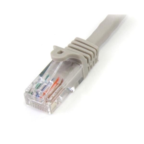 Cable de Red Ethernet 15m UTP Patch Snagless Sin Enganches Cat5e Cat 5e RJ45 - Gris