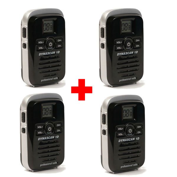 Pack de cuarto Walkie Talkies Dynascan 1D