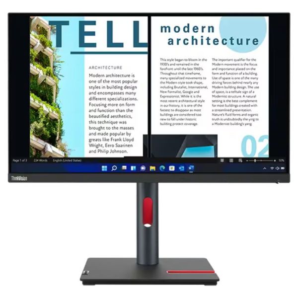 Lenovo ThinkVision P24h 30 USB C QHD Monitor