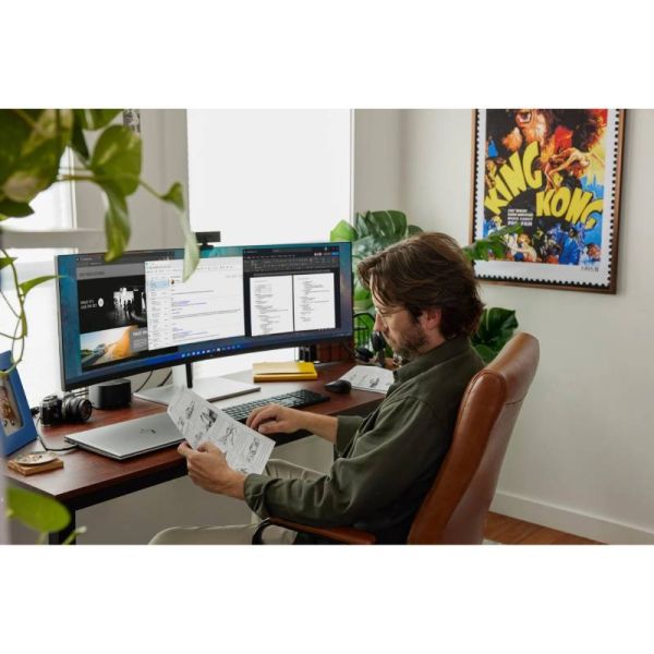 HP DQHD E45c G5 monitor curvo