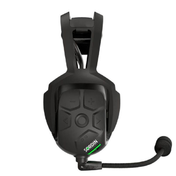 Sordin Sharp diadema espuma negro con micro boom