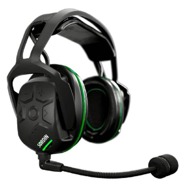 Sordin Sharp diadema espuma negro con micro boom