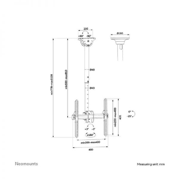 Neomounts FPMA-D965 soporte de escritorio