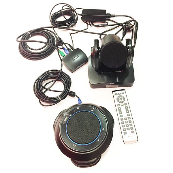 Cámara USB + Altavoz para videoconferencias 