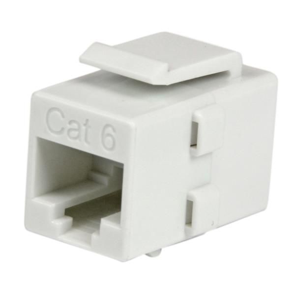 Accoppiatore di rete jack Keystone RJ45 Cat 6 bianco - F/F