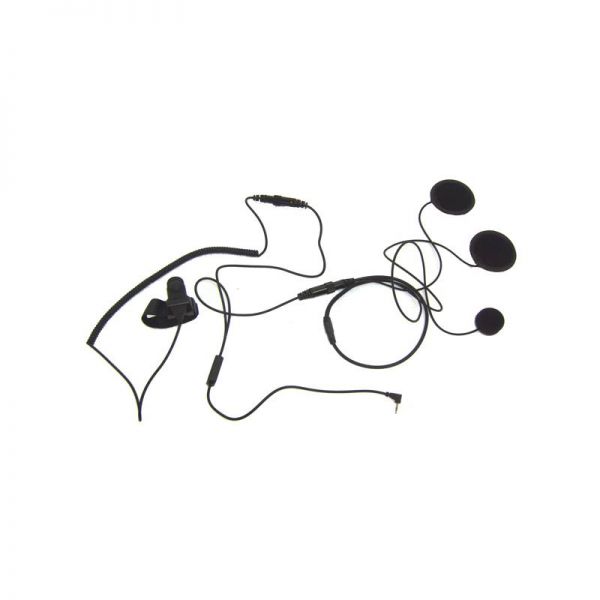 Micro-auricular para casco cerrado compatible con Motorola 1 pin