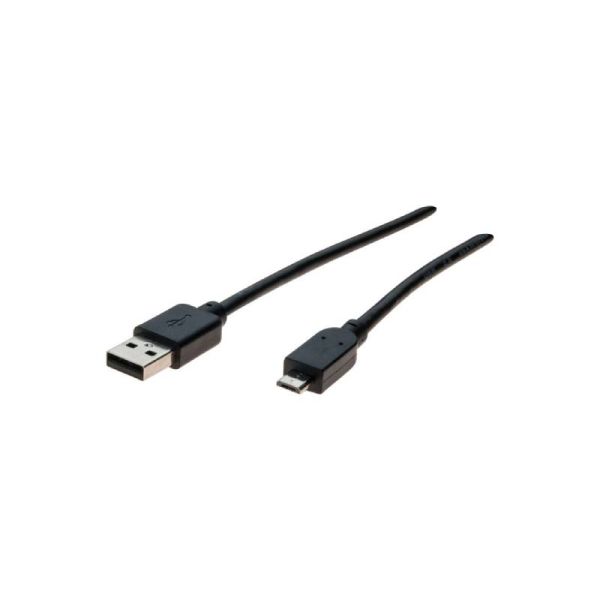 Cable USB-A a micro B 2.0 negro