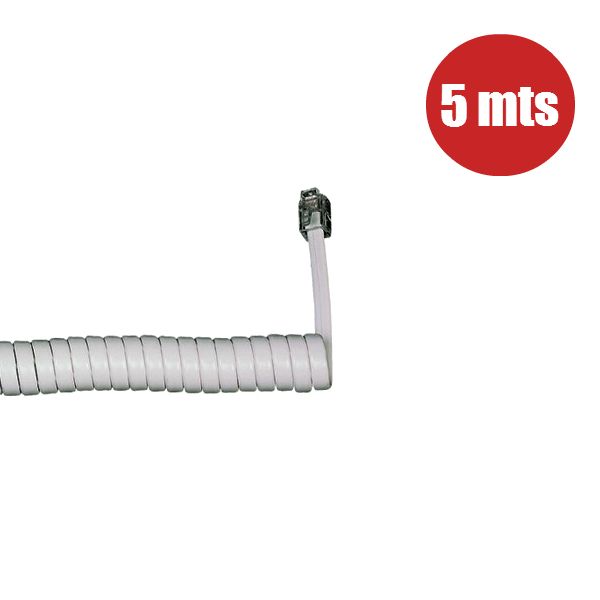 Cordón de auricular (5 metros) - Blanco