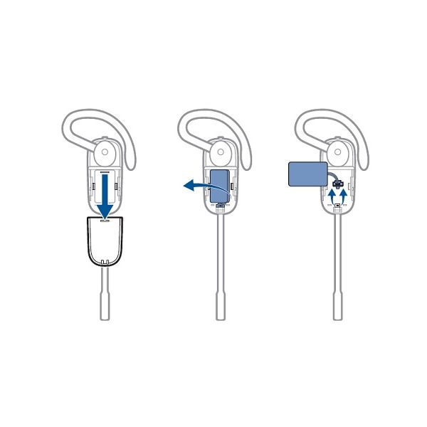 Batería de recambio para Plantronics CS540, C565