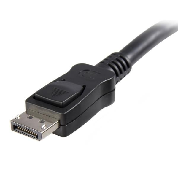 Cable de 1,8m Certificado DisplayPort 1.2 4k con Cierre de Seguridad - 2x Macho DP
