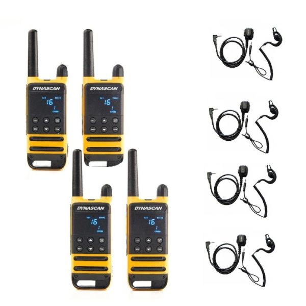 Pack cuarteto + 4 auriculares de gancho intercambiables