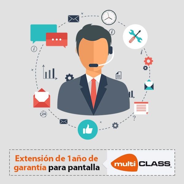Extensión de garantía para pantalla Multiclass 65