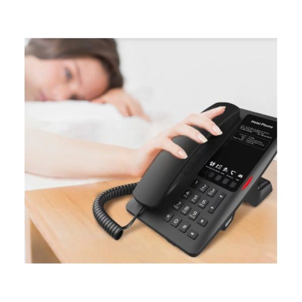 Fanvil H4 teléfono IP para hotel- Negro