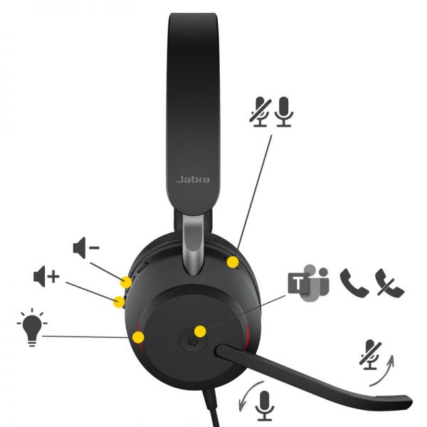 Jabra Evolve2 40 USB-A MS Mono