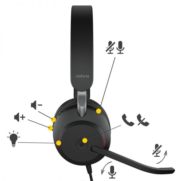 Jabra Evolve2 40 Stereo USB-C UC