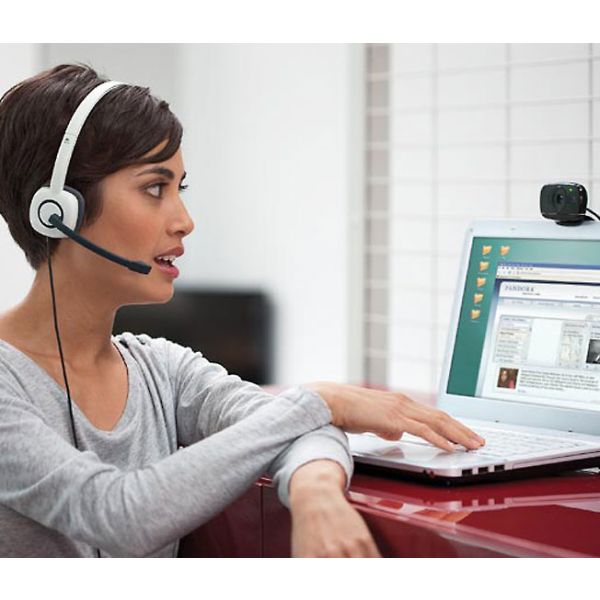 Logitech H150 Headset in Use