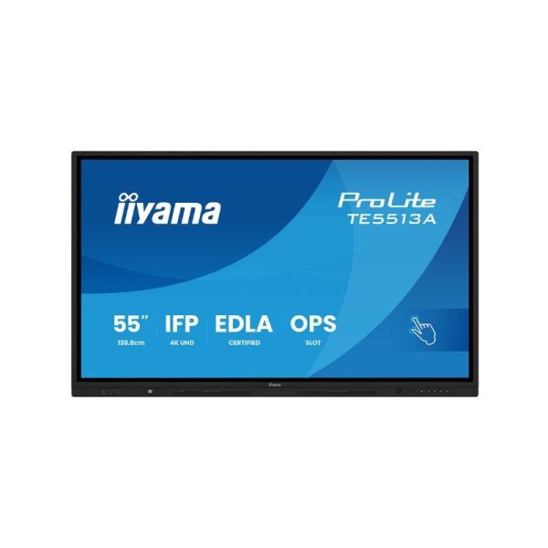 iiyama ProLite TE5513A-B2AG 55 Inch 4K Interactive Touch Display Front View