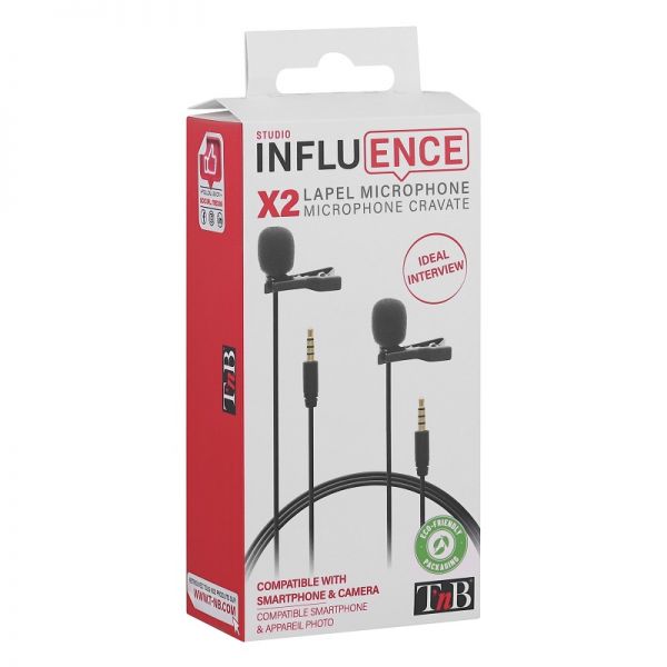 T’NB Influence Pack de 2 micrófonos de corbata