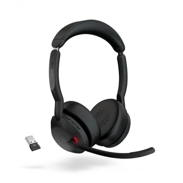 Jabra Evolve2 55 MS Estéreo Link 380 USB-A con base de carga
