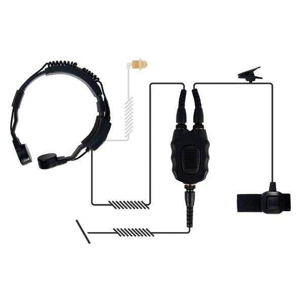 2 Auriculares Laringófonos