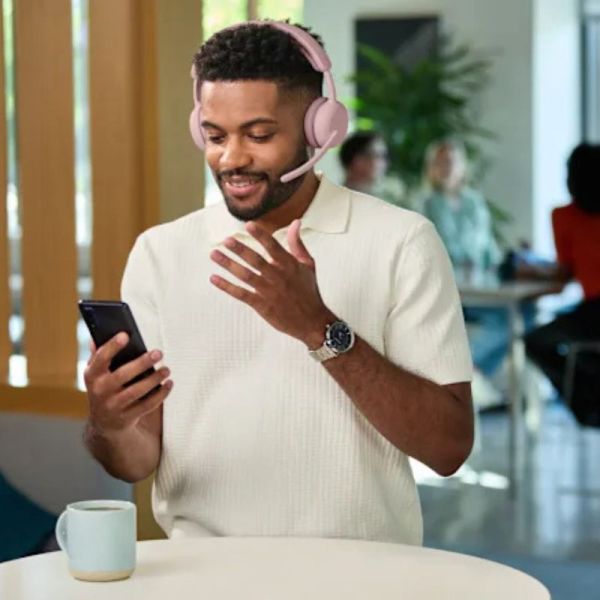 Logitech Zone Wireless 2 ES Teams Rosa mit Empfänger