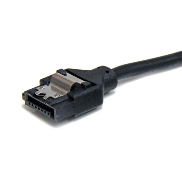 Cable SATA Serial ATA 45cm Cable Redondo con Cierre de Seguridad Bloqueo con Pestillo Latching