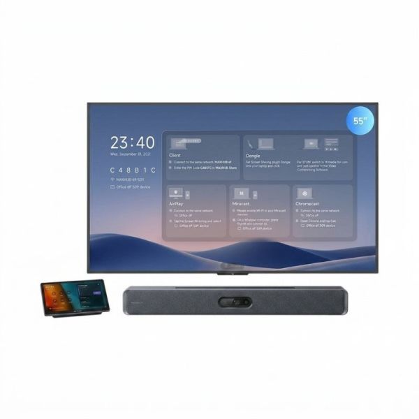 MAXHUB 55 inch display with XBar V70 conferencing pack