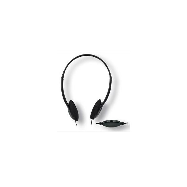 Auricular estéreo con control de volumen