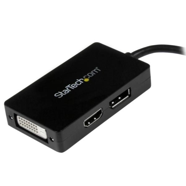 Adaptador de vídeo externo triple head Mini DisplayPort a DVI HDMI y DP conversor