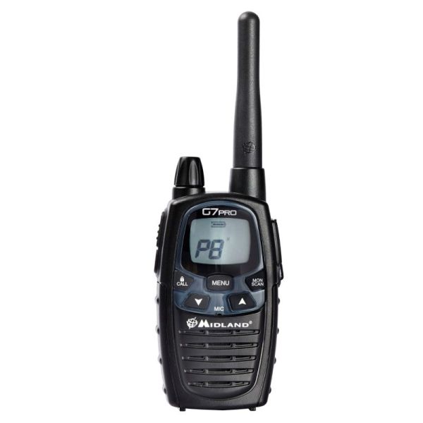 Pack 2 Midland G7 Pro + 2 micros de solapa PTT