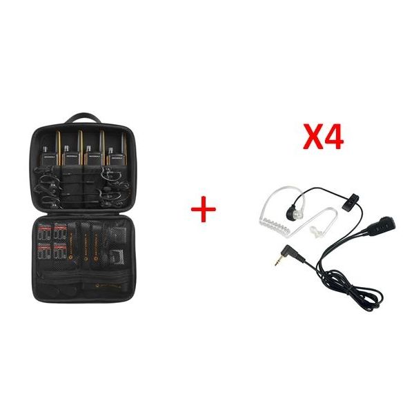 Pack de 4 Motorola T82 Extreme + Kits bodyguard