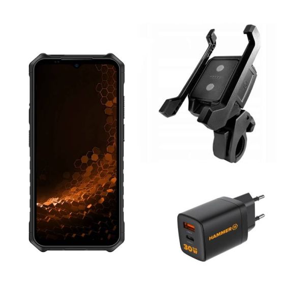 Hammer Iron V + Soporte+ Cargador USB-A/-C