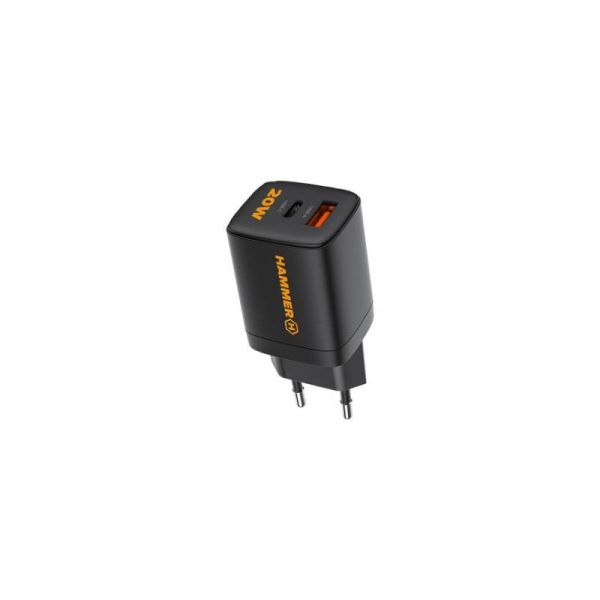 Hammer toma de corriente 20W USB-A + USB-C