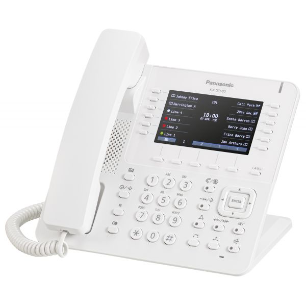 Panasonic Teléfono fijo KX-DT680 - Blanco