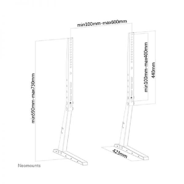 Neomounts FPMA-D1240BLACK soporte de escritorio