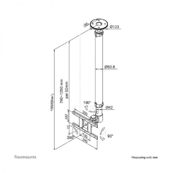 Neomounts FPMA-C100 soporte de techo 