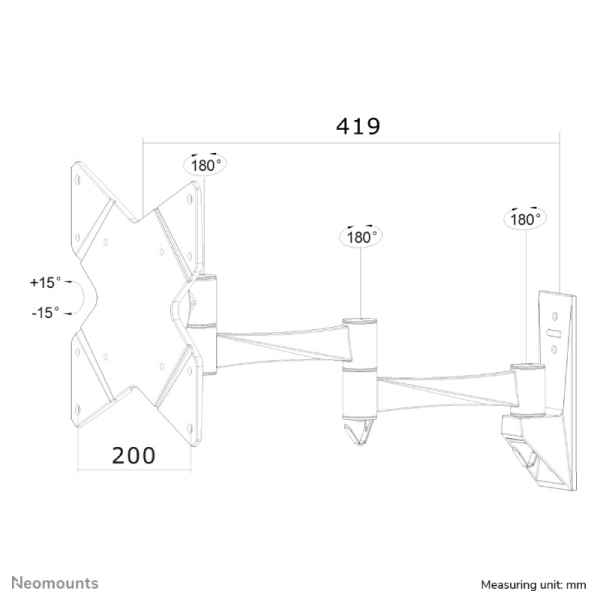 Neomounts FPMA-W835 soporte de pared