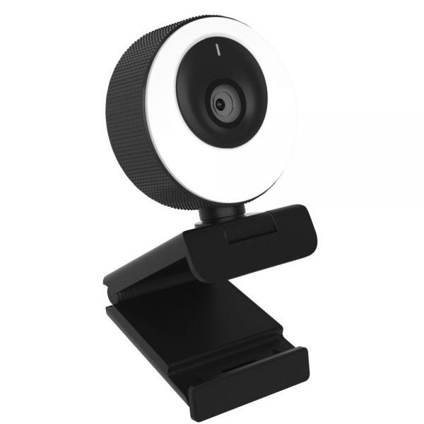 Clyever Webcam HD con aro de luz