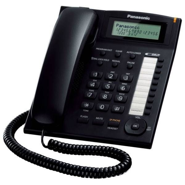 Panasonic KX-TS880 Negro + Cleyver ODHC10 (Jack 2.5 mm)