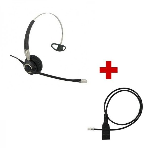 Jabra BIZ 2400 II Mono + Cable de conexión QD / RJ10