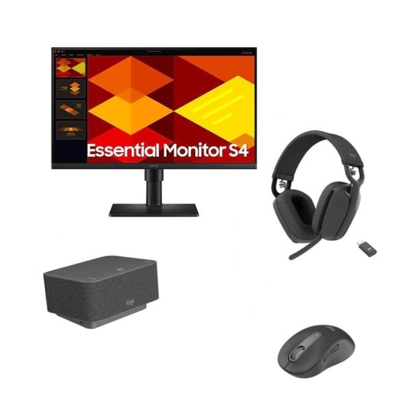 Pack Logitech M650 + Dock + Monitor + Auricular Zone Vibe